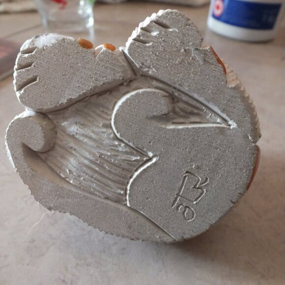 Artesonia Rinconada Uruguay Pottery Signed Calico Kitten/Cat - Picture 3 of 3